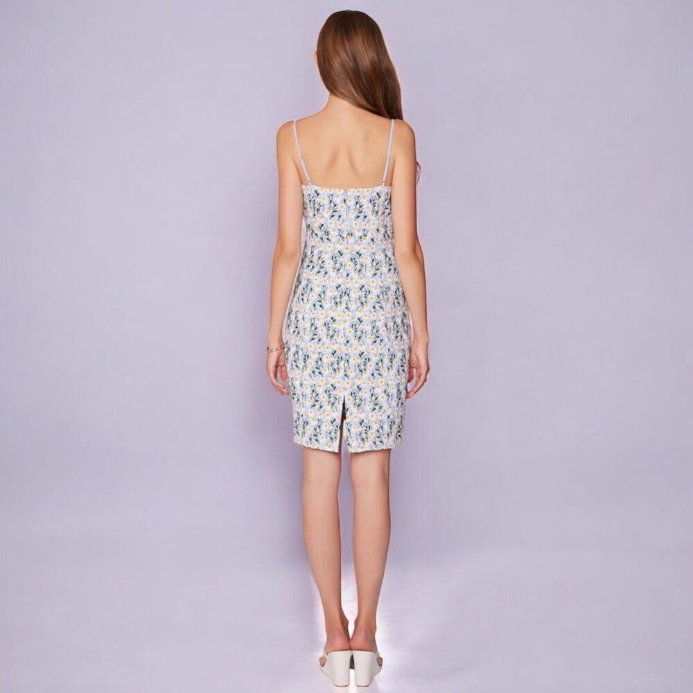 NWT LOST+WANDER Breath Of Youth Scallop Pencil Dress - Picture 3 of 10